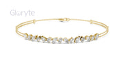 Mixed Cut Diamond Chain Bracelet