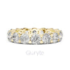 Round Cut Diamond Eternity Band – Full Circle Brilliance in 925 Silver, 10K & 14K Gold