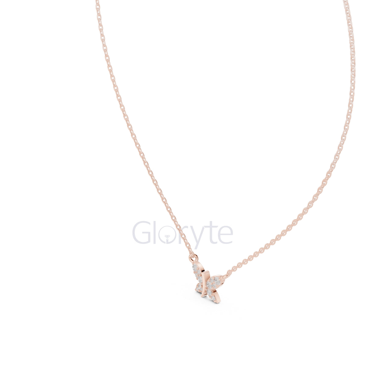 Butterfly Diamond Pendant Necklace (0.24 CT)