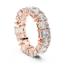 Emerald, Pear & Oval Cut Diamond Eternity Band – Full Circle Brilliance