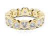 Heart Cut Diamond Eternity Band