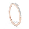 Double Row Petite Diamond Wedding Band – Lab-Grown & Moissanite