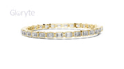 Emerald Cut Diamond Tennis Bracelet 0.30 Pointers