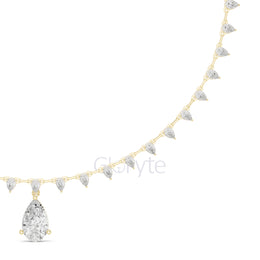 Eternal Grace Pear Diamond Necklace