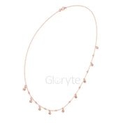 Dangling Diamond Station Necklace