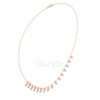 Baguette Diamond Necklace