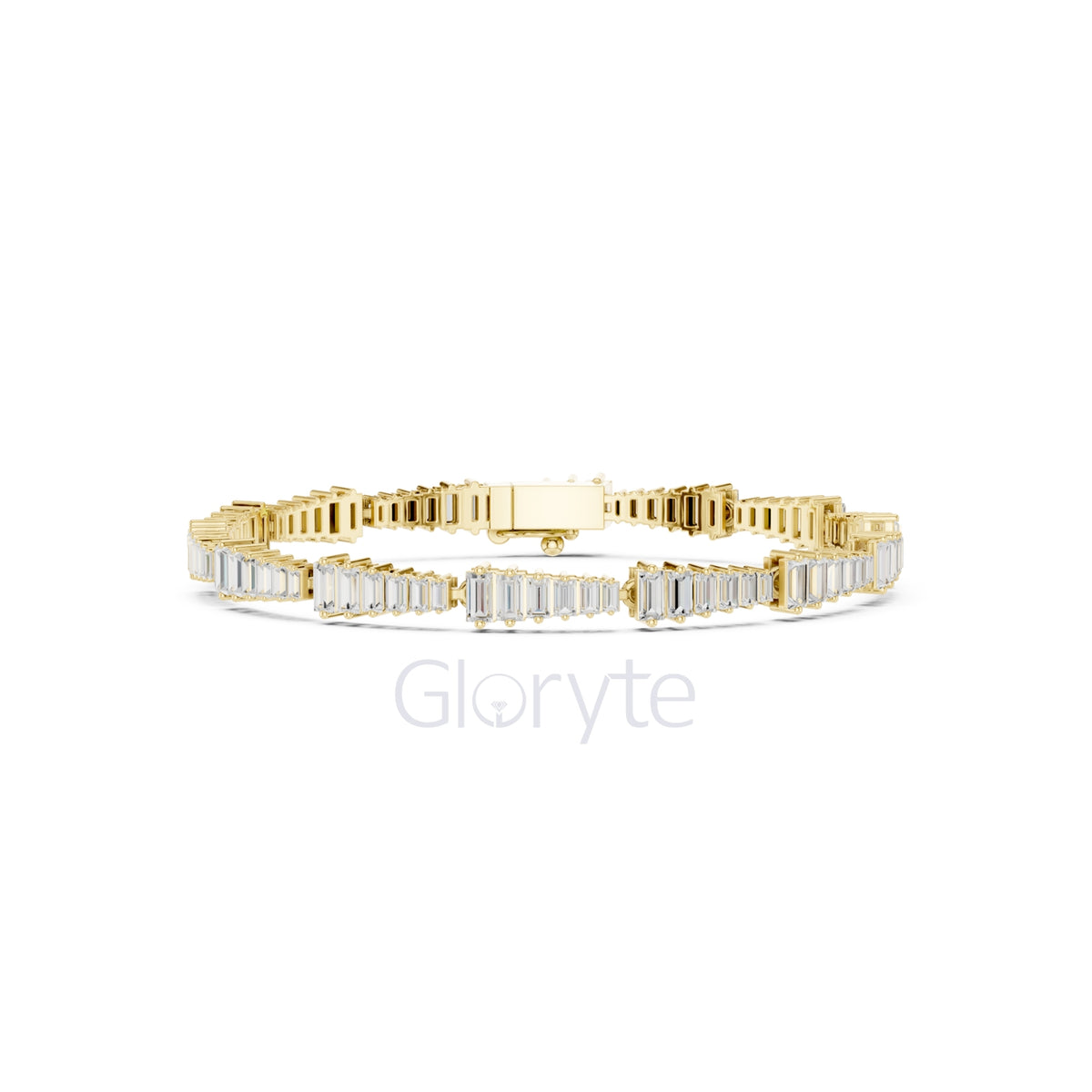Graduated Baguette Diamond Tennis Bracelet