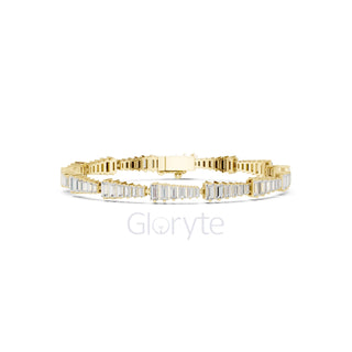 Graduated Baguette Diamond Tennis Bracelet