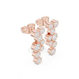 Bubble Cluster Diamond Earrings