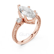 Marquise Diamond Vintage Ring