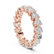 Heart Cut Diamond Eternity Band