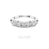 Princess Cut Five Stone Diamond Eternity Band Ring