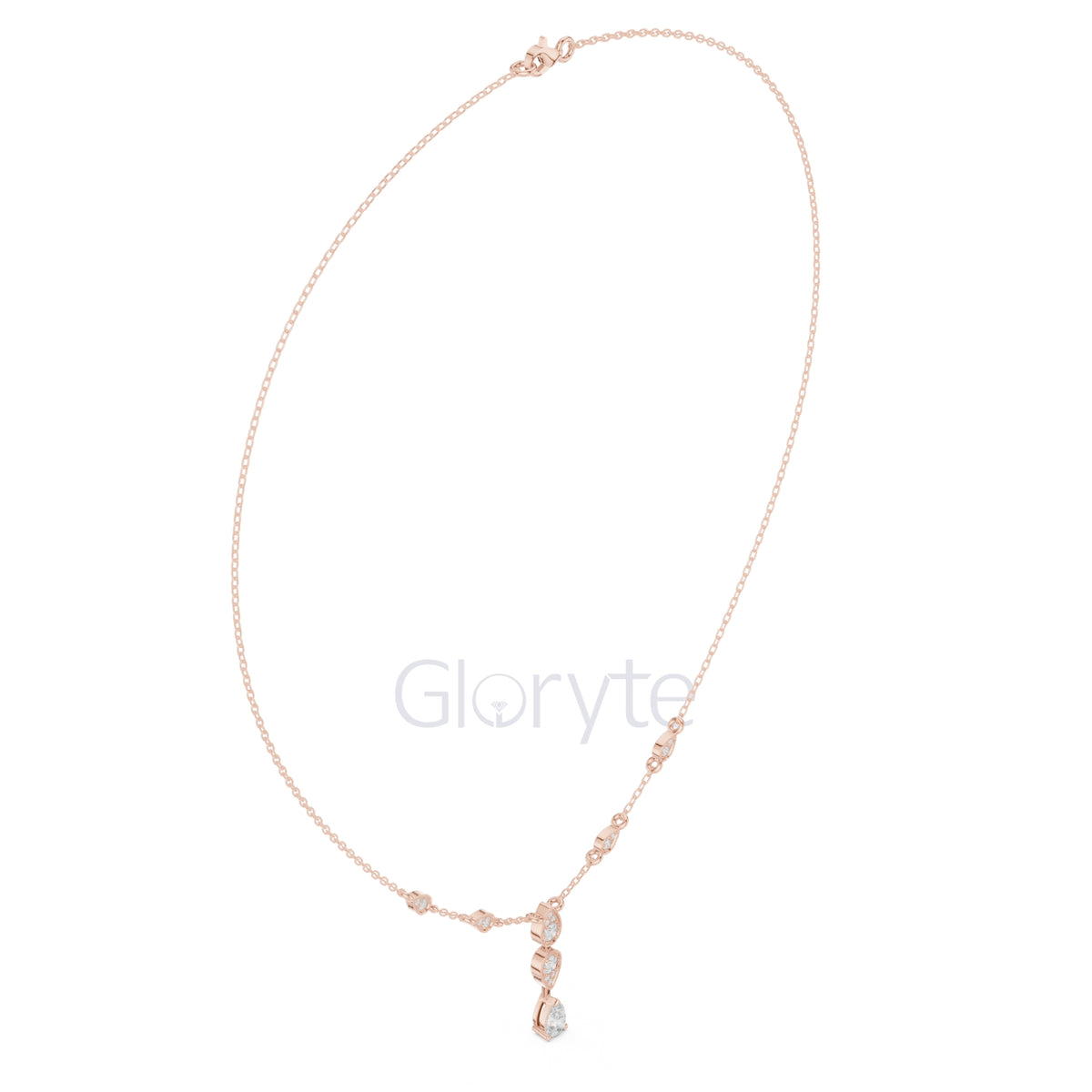 Pear Drop Diamond Necklace