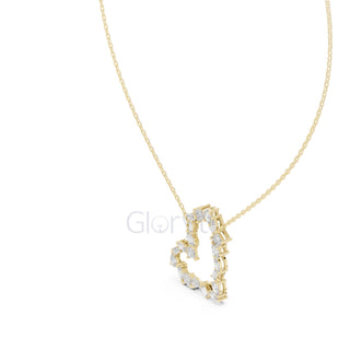 Heart Diamond Pendant Necklace