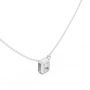 Diamond Solitaire Bezel Pendant Necklace