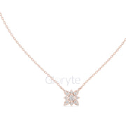 Bloom Diamond Cluster Pendant Necklace