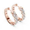 Marquise Illusion Hoop Earrings – Lab-Grown Diamond / Moissanite | Sterling Silver, 10k & 14k Gold