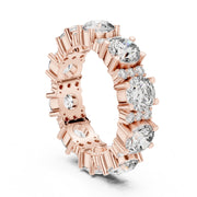 Bold Round & Petite Accent Diamond Eternity Band