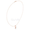Solitaire Curve Diamond Pendant Necklace