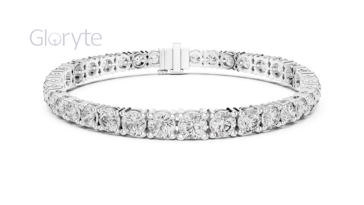 Round Brilliant Diamond Tennis Bracelet