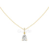 Pear Cut Pendant with Diamond Bail | 1.50 CT