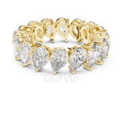 Pear Cut Diamond Eternity Band