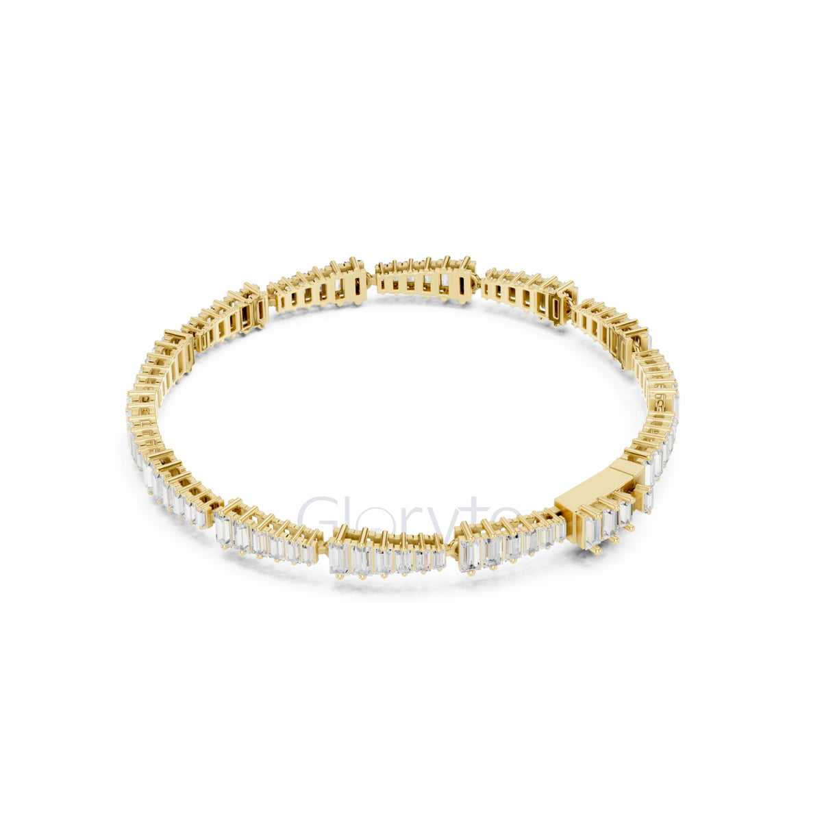 Graduated Baguette Diamond Tennis Bracelet