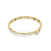 Graduated Baguette Diamond Tennis Bracelet
