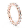 Baguette Diamond Eternity Band – Lab-Grown & Moissanite
