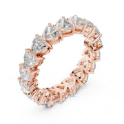 Heart Cut Diamond Eternity Band