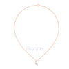 Crescent Moon Diamond Pendant Necklace