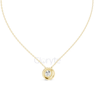 Round Halo Diamond Pendant Necklace (2.38 CT)