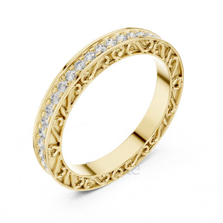 Vintage Inspired Diamond Eternity Band with Micro Prong Setting