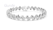 Diamond Wave Tennis Bracelet 3.80mm