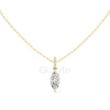 Marquise Cut Pendant with Diamond Bail | 1.50 CT