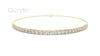 Round Brilliant Diamond Tennis Bracelet with Adjustable Chain