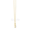 Two Stone Diamond Pendant Necklace