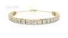Classic Graduated Round Cut Diamond Bracelet 3.50mm To 5.00mm