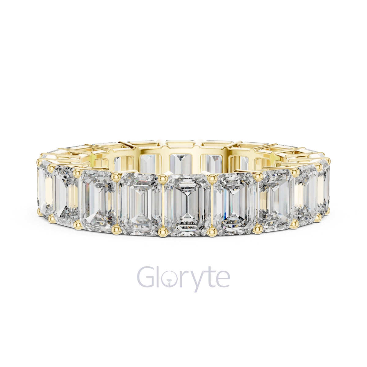 Emerald Cut Diamond Eternity Ring – Classic Full Circle Ring