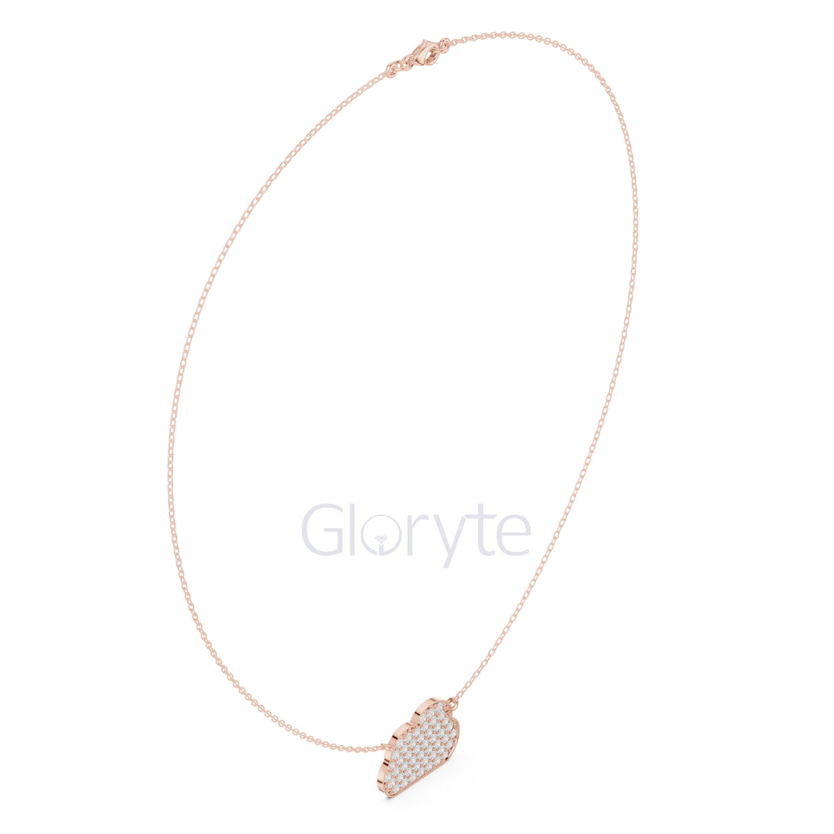 Cloud Diamond Pendant Necklace