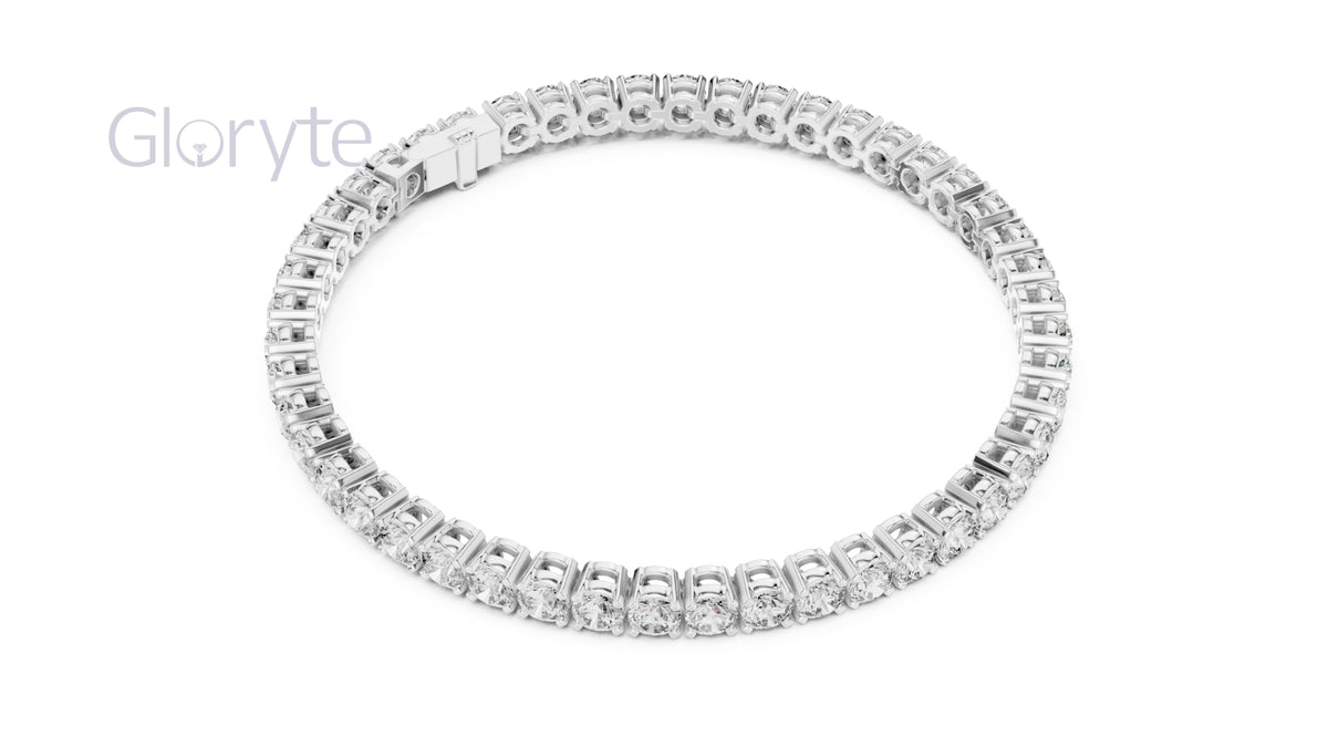 Round Cut Diamond Tennis Bracelet (3.30mm)