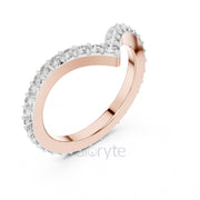 V-Shaped Diamond Band