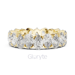 Pear Cut Diamond Eternity Band – Full Circle