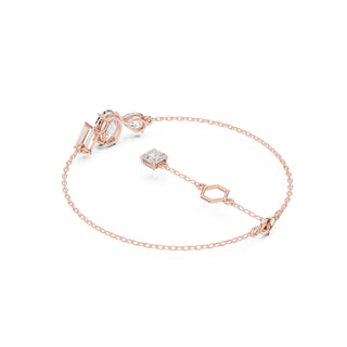 Three-Stone Diamond Tail Bracelet