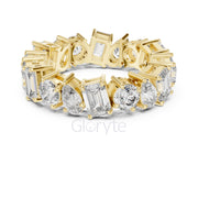 Pear, Round & Emerald Cut Diamond Eternity Band