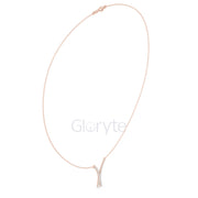 Diamond Crossover Pendant Necklace