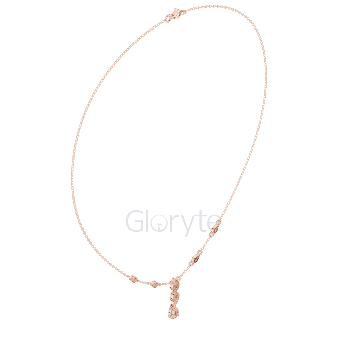 Pear Drop Diamond Necklace