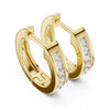 Classic Channel Set Diamond Hoop Earrings – Lab-Grown / Moissanite