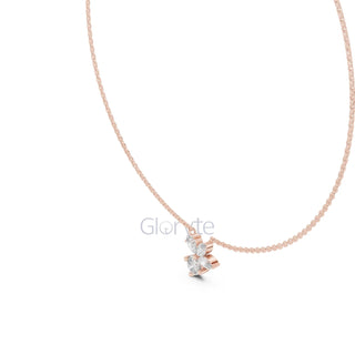 Diamond Floral Pendant Necklace