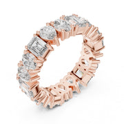 Emerald, Pear & Oval Cut Diamond Eternity Band – Full Circle Brilliance